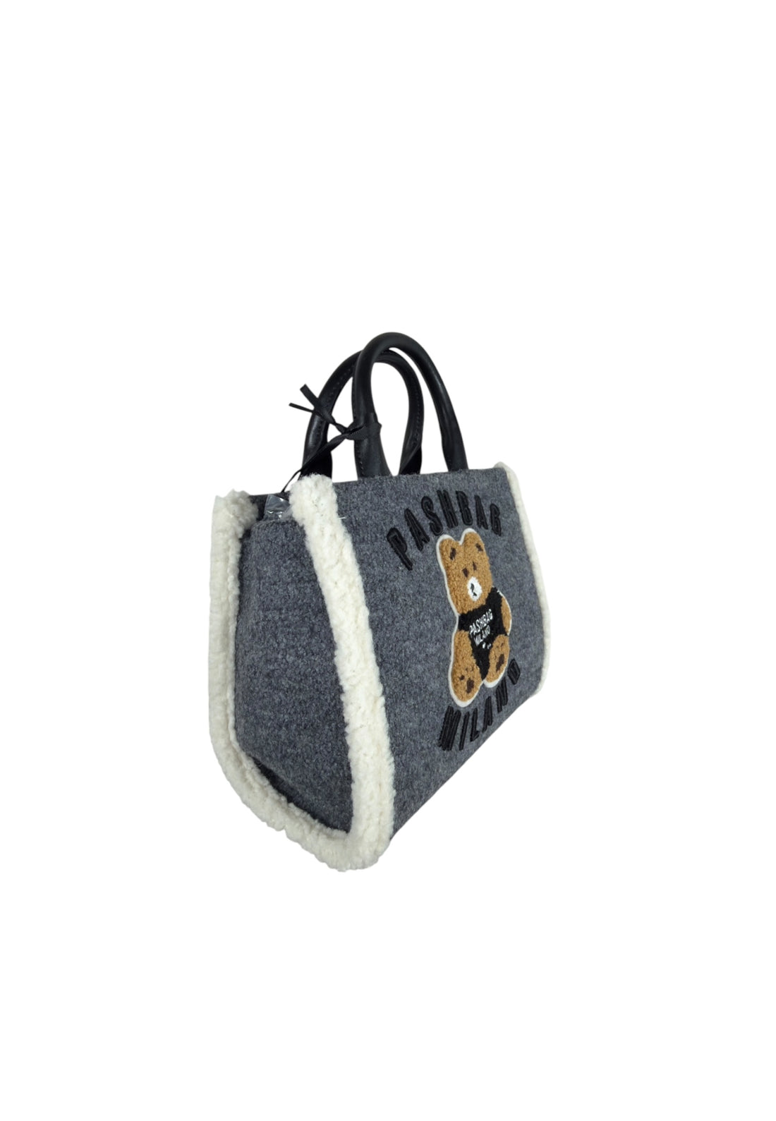 BORSA A MANO E TRACOLLA PICCOLA PASHBAG MINI MARGE 18757 SHEPHERD WOOL GREY