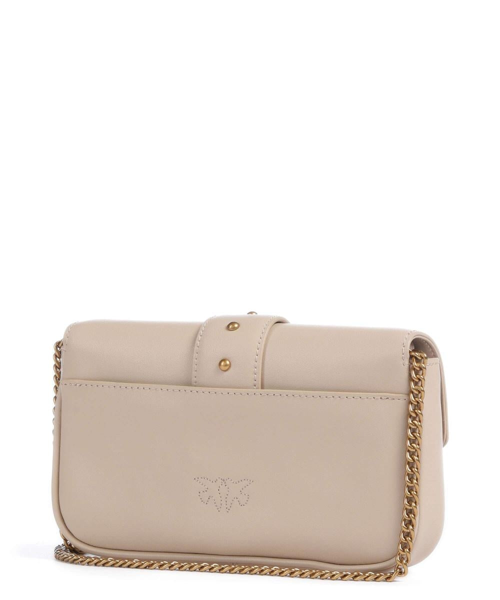 PINKO LOVE ONE POCKET BAG 100061 A0F1 C50Q BEIGE SMOKE GREY