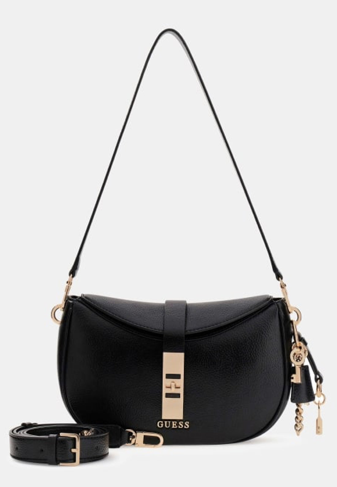 BORSA A SPALLA DONNA GUESS BROOKE BG989718 BLACK