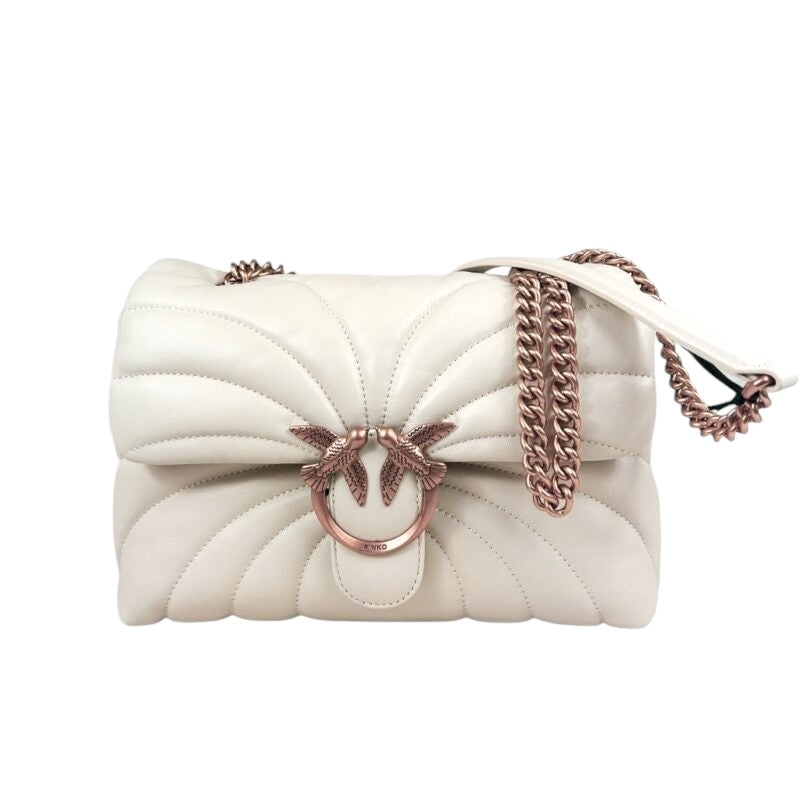 BORSA PINKO LOVE PUFF CLASSIC BUTTERFLY 100038 A1EX Z14Q BIANCO