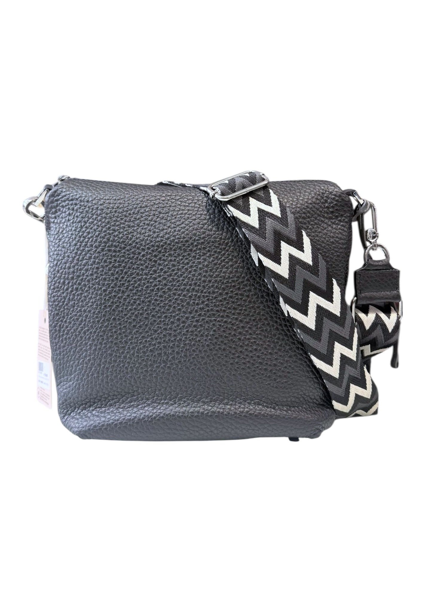 BORSA A TRACOLLA DONNA PELLETTERIA VENETA V25311 NERO