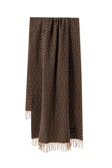 SCIARPA DONNA LIU-JO 2F6028_T2742 22222 NERO-MARRONE