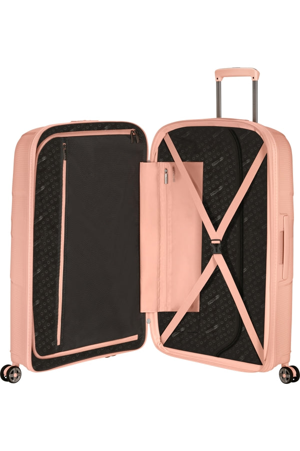 VALIGIA TROLLEY RIGIDA MEDIA AMERICAN TOURISTER  STARVIBE 146371 METALLIC PEACH  67CM