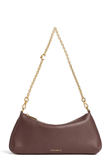 BORSA A SPALLA E TRACOLLA PICCOLA COCCINELLE C-ME CHAIN E5VG5520101 R49 BERRY