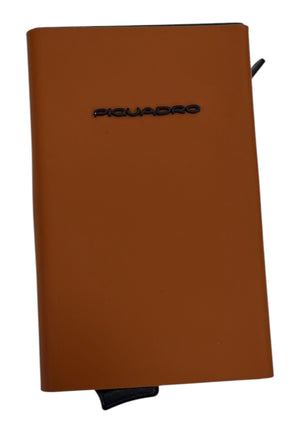 PORTAFOGLIO PIQUADRO  COMPATTO AUTOMATICO CON PORTA MONETE PP5585C20WR CUOIO