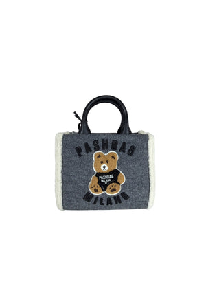 BORSA A MANO E TRACOLLA PICCOLA PASHBAG MINI MARGE 18757 SHEPHERD WOOL GREY
