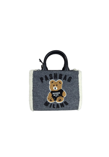 BORSA A MANO E TRACOLLA PICCOLA PASHBAG MINI MARGE 18757 SHEPHERD WOOL GREY