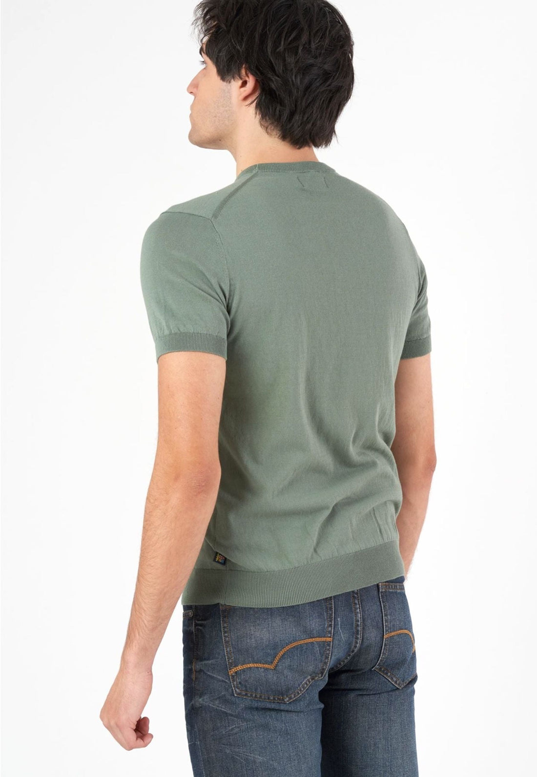 MAGLIA MEZZA MANICA UOMO MARINA MILITARE MYK0149 VERDE