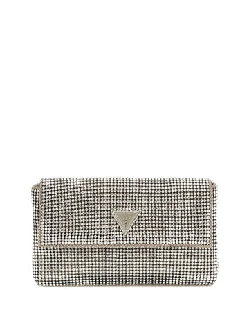 BORSA DONNA GUESS ZALINA MNI STRASS RY935070 SILVER