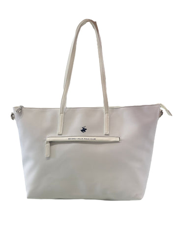 BEVERLY HILLS POLO CLUB BH-3740 WHITE WOMEN'S BAG