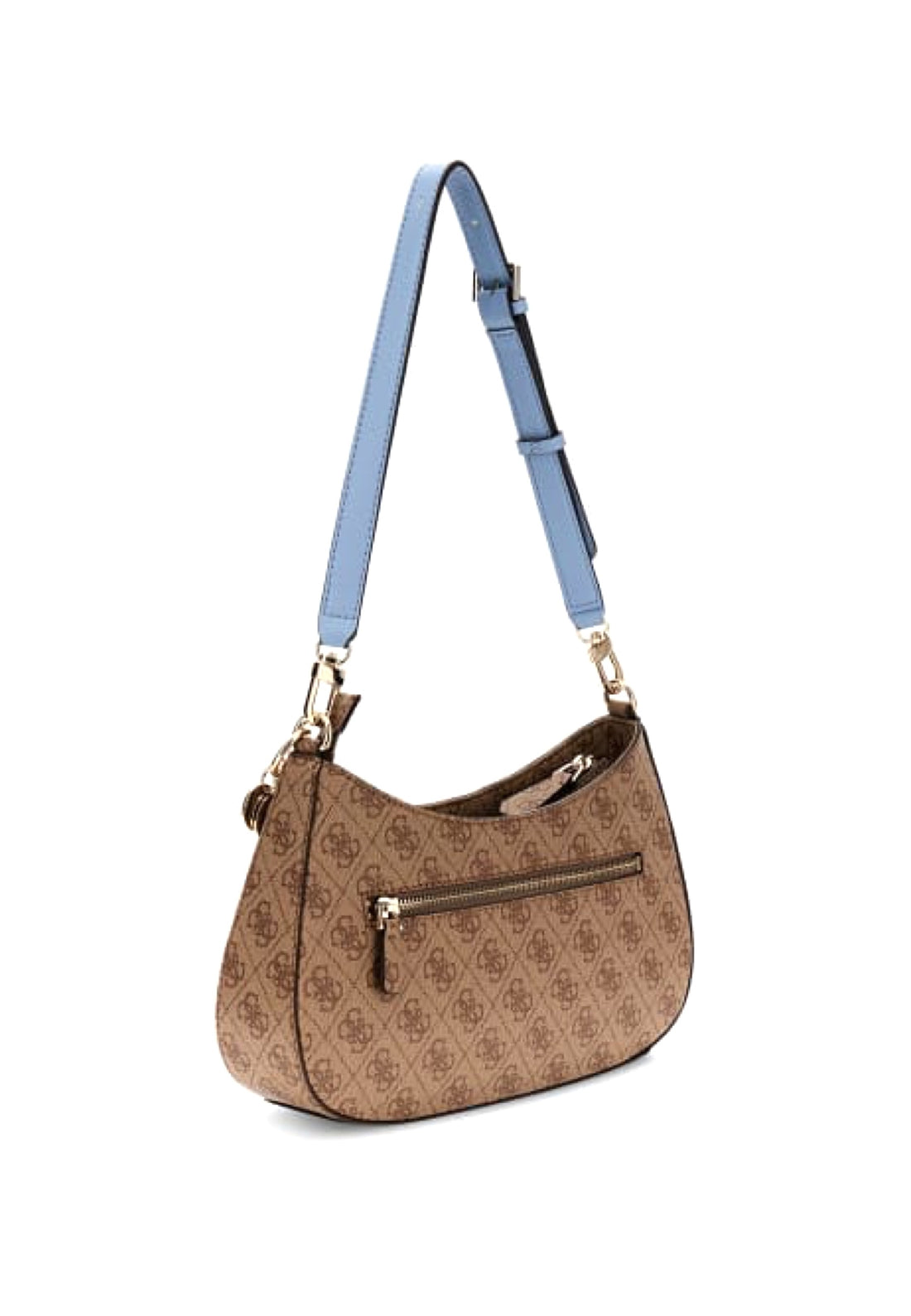 BORSA A SPALLA GUESS NOELLE BS967218 LATTE LOGO-LIGHT BLUE