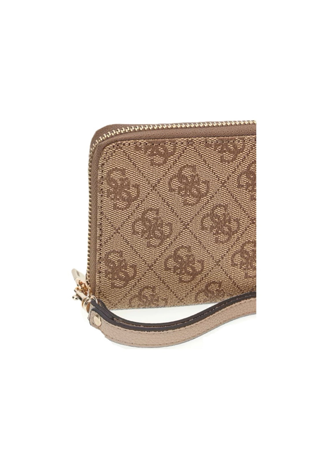PORTAFOGLIO DONNA ZIP AROUND GUESS LAUREL II SG7459146 LATTE LOGO