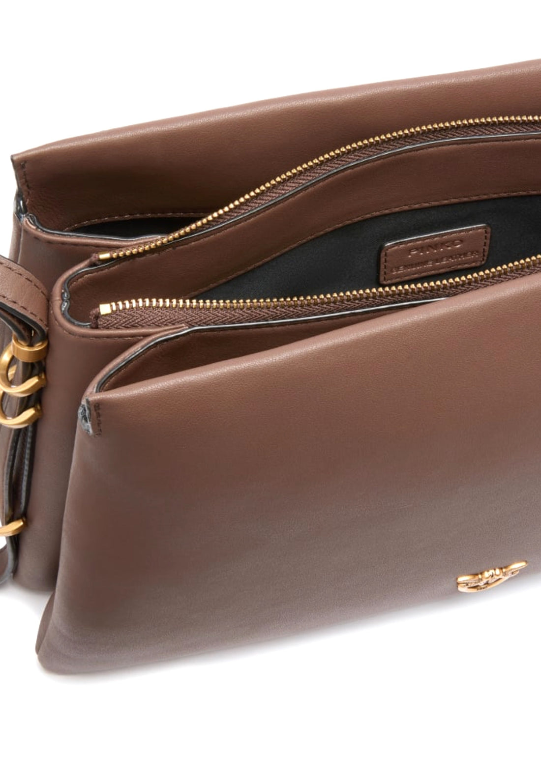 BORSA PINKO TRIPLET VITELLO 105161 A0QO L74Q MARRONE CASTANO