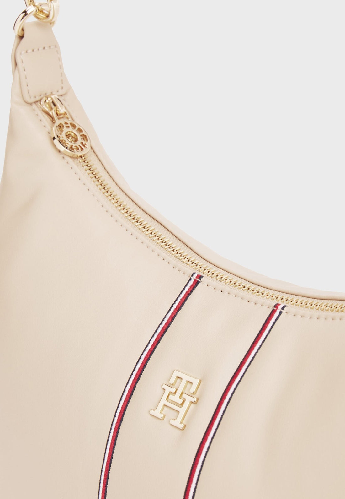 BORSA A SPALLA LUNGA DONNA TOMMY HILFIGER AW0AW18000 0F4 BEIGE