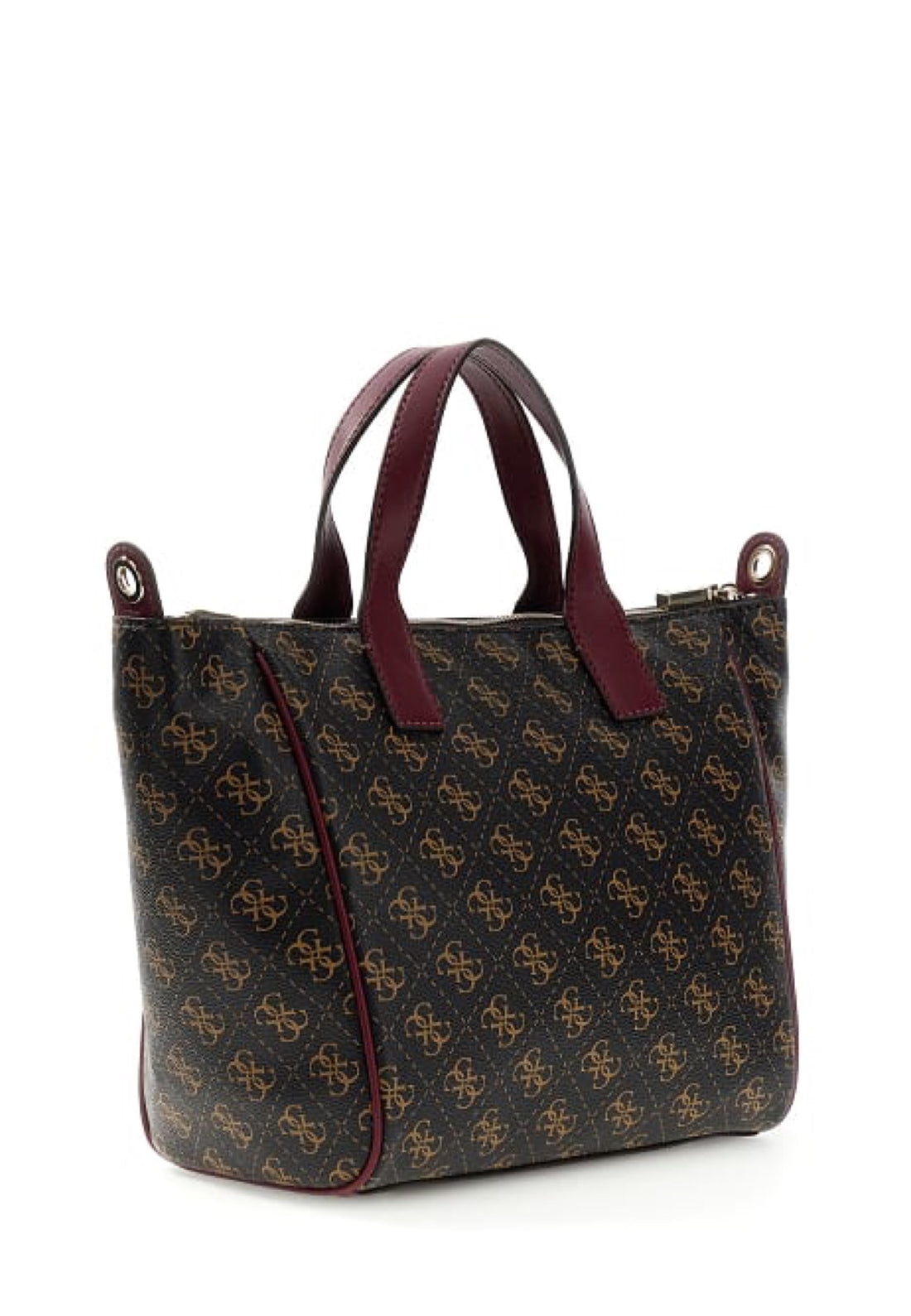 BORSA A MANO E TRACOLLA  GUESS FOLLIE TRAVEL LQ9676019 BROWN LOGO