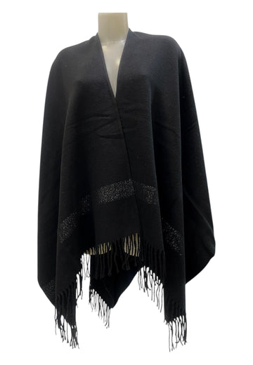 PONCHO MANTELLA DONNA GAELLE GAACW02554 NERO