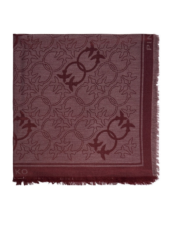 PASHMINA PINKO POLONIA JACQUARD LOGO 106017 A2ZH R57 RED