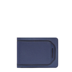 PORTAFOGLIO UOMO PIQUADRO PELLE SENZA RIBALTINA PU257S143R BLU