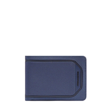 PORTAFOGLIO UOMO PIQUADRO PELLE SENZA RIBALTINA PU257S143R BLU