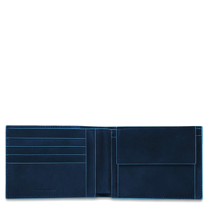 PIQUADRO WALLET WITHOUT FLAP PU257B2R BLUE