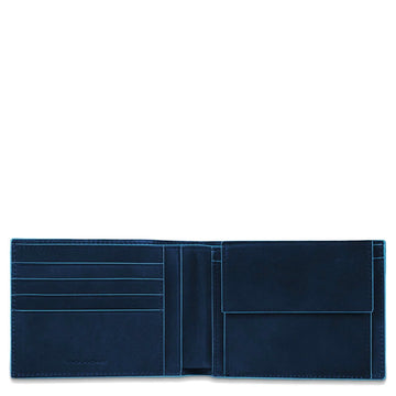 PIQUADRO WALLET WITHOUT FLAP PU257B2R BLUE