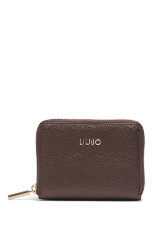 PORTAFOGLIO DONNA PICCOLO ZIP AROUND LIU-JO CALIWEN AF6156_E1019 DARK MOCHA
