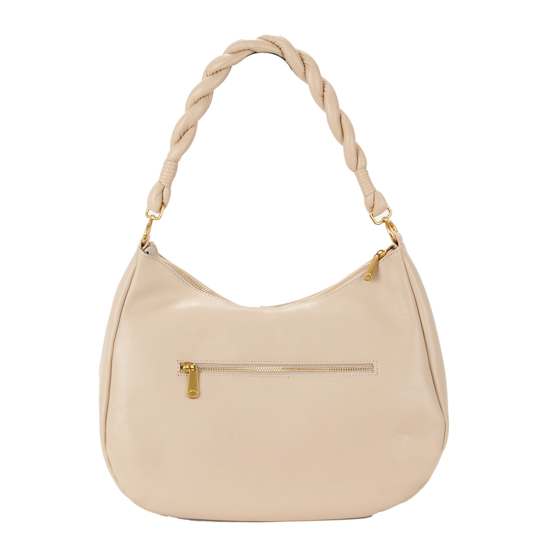 BORSA HOBO A SPALLA E TRACOLLA DONNA PELLETTERIA VENETA N25619 MARRONE