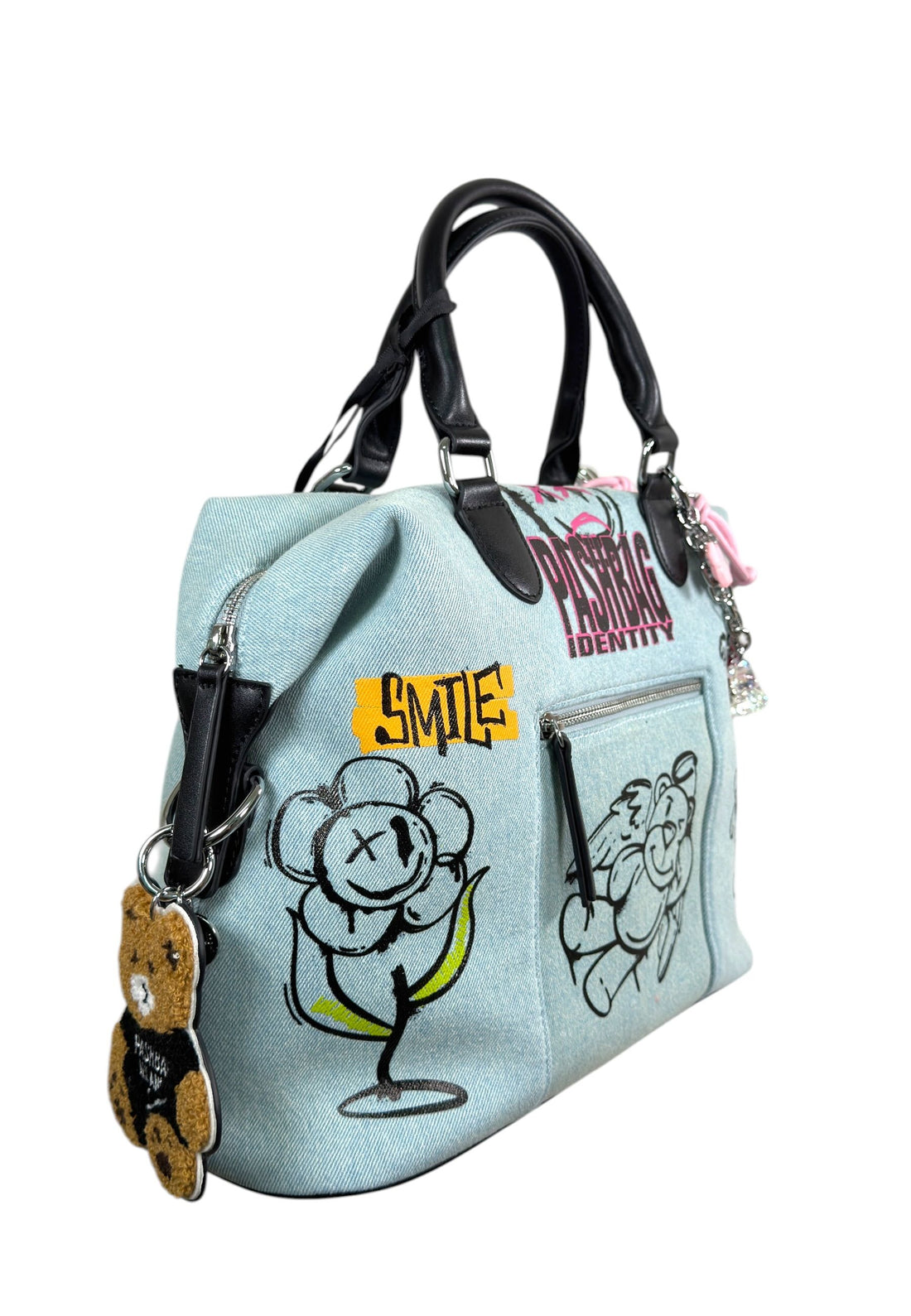 BORSA BAULETTO MAXI PASHBAG POPPY 19533 DENIM