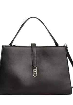 BORSA  A MANO E TRACOLLA  DONNA TOMMY HILFIGER AW0AW17724 BDS NERO