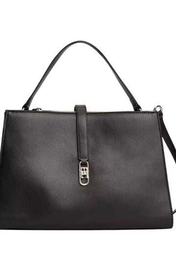 BORSA  A MANO E TRACOLLA  DONNA TOMMY HILFIGER AW0AW17724 BDS NERO
