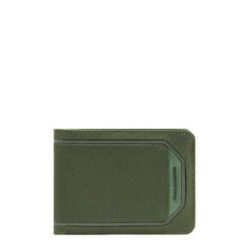 PORTAFOGLIO UOMO PIQUADRO PELLE SENZA RIBALTINA PU257S143R VERDE