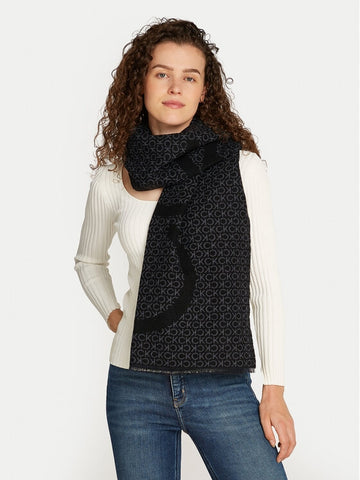 SCIARPA DONNA CALVIN KLEIN K60K612611 BEH NERO