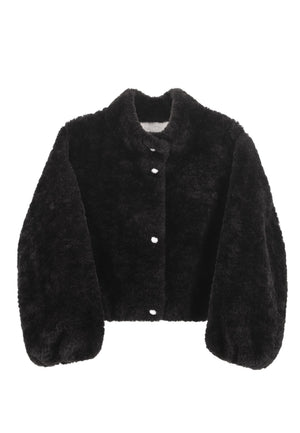 PELLICCIA ECO TEDDY DONNA YNOT TED-008F1 BLACK