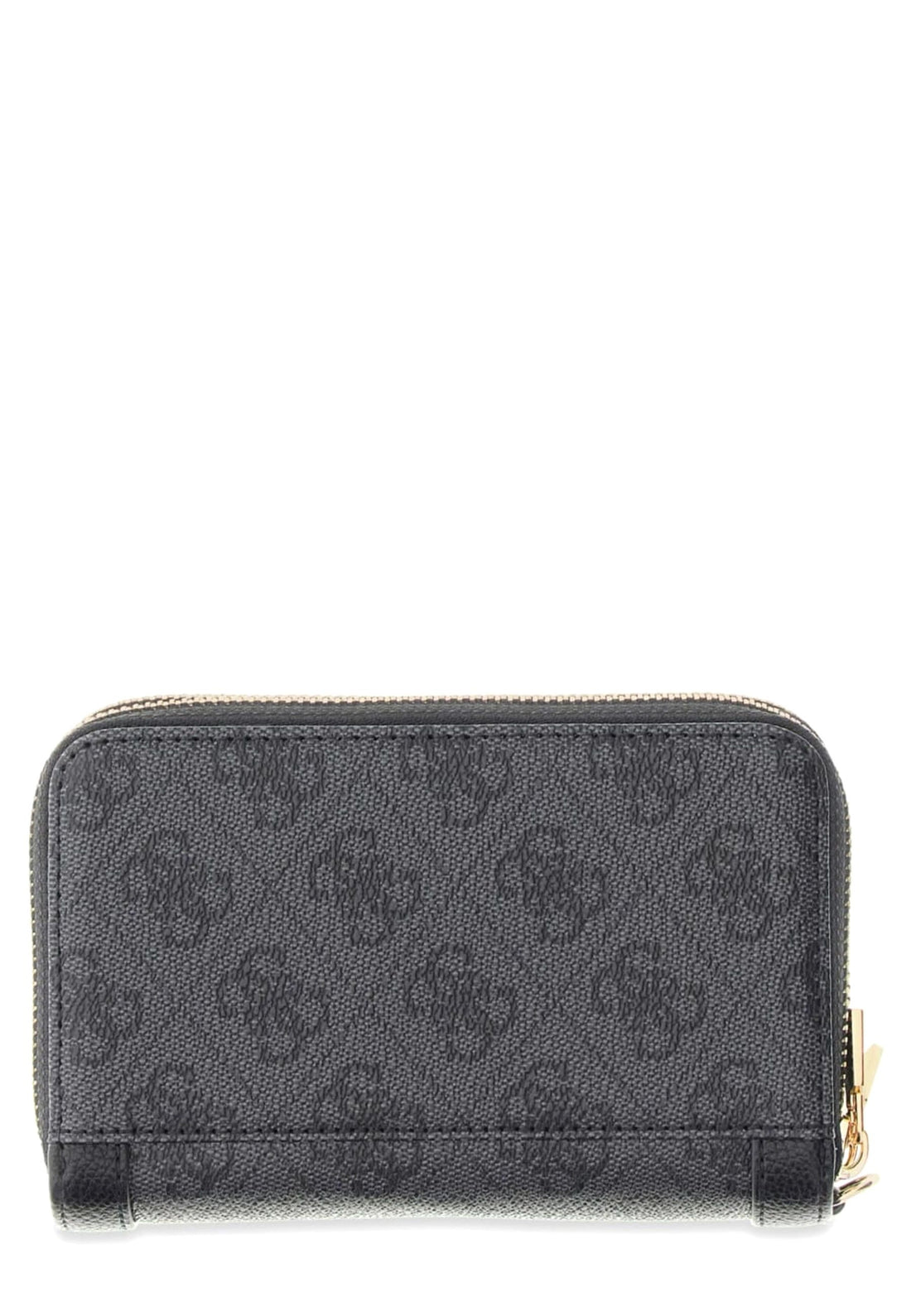 PORTAFOGLIO GUESS DOPPIA ZIP LINDSEY SG9749164 COAL LOGO