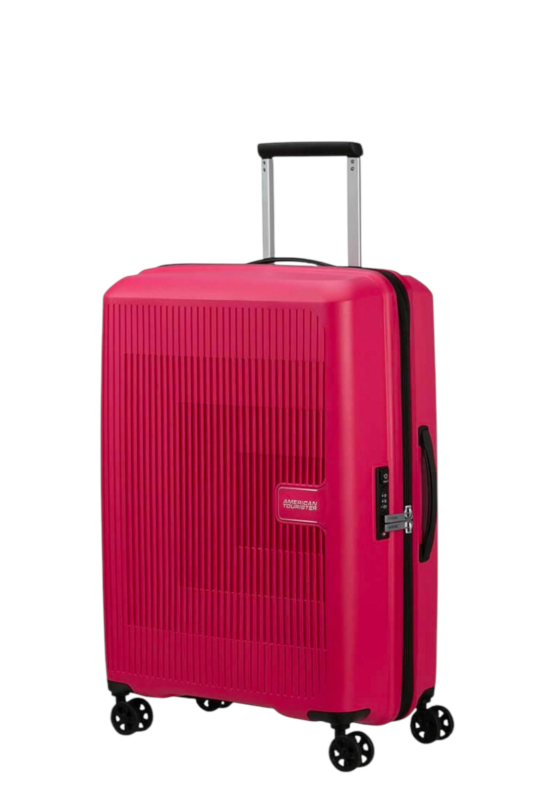 VALIGIA MEDIA TROLLEY RIGIDA AMERICAN TOURISTER  AEROSTEP 146820 PINK FLASH 67 CM