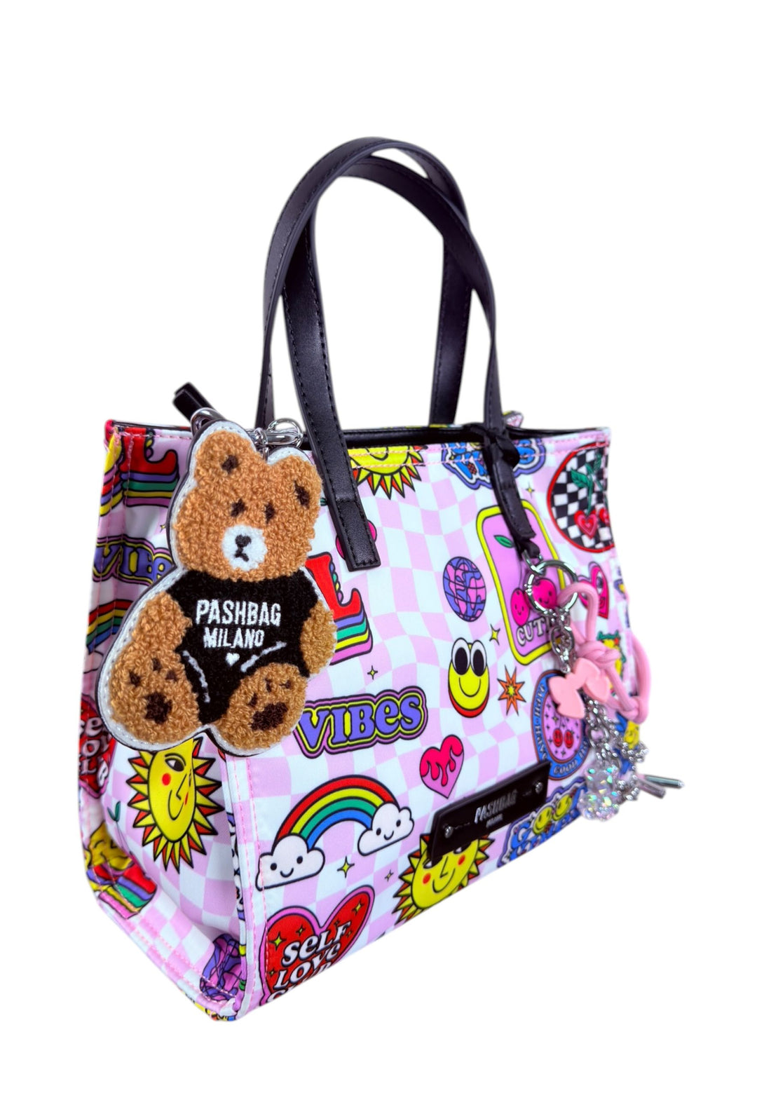 BORSA A MANO E TRACOLLA PICCOLA PASHBAG MINI SHARI 19506 ROSA