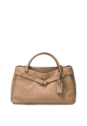 BORSA A MANO E TRACOLLA GUESS ELLA LOGO PD974606 BEIGE LOGO