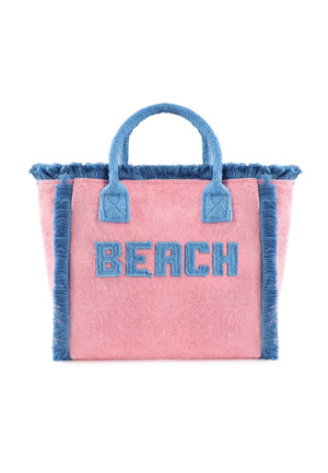 BORSA DA MARE A MANO MEDIA MARIA CELINE MC5302-2 PINK-BLUE