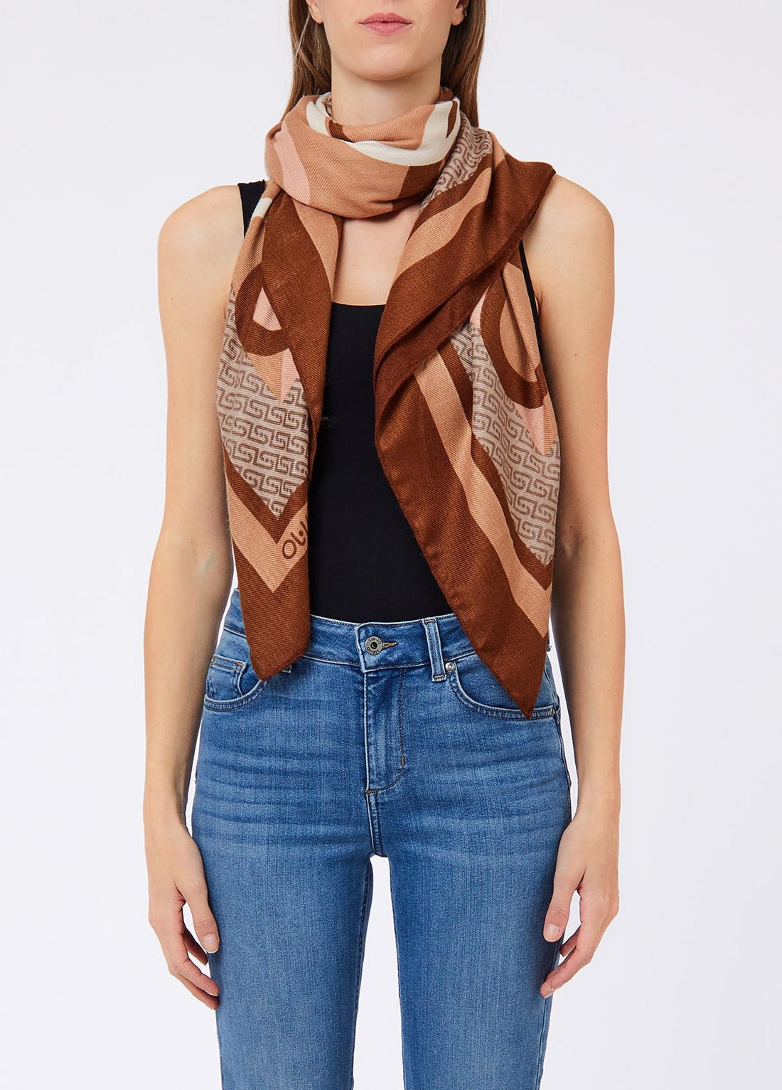 PASHMINA LOGO LIU-JO 2F6068_T2745 CAMMELLO