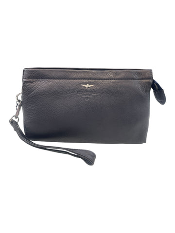 POCHETTE DA POLSO UOMO IN PELLE AERONAUTICA MILITARE AM-570 BLU