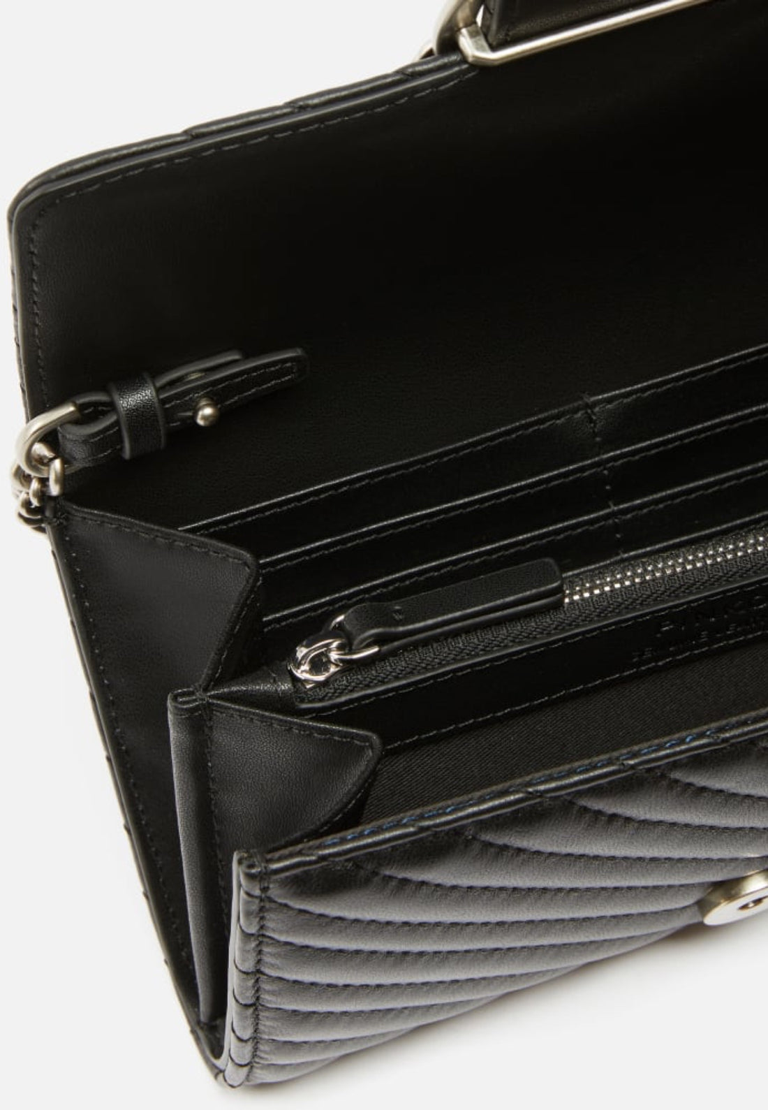 BORSA PORTAFOGLIO PINKO LOVE ONE WALLET C 100062 A0GK Z99O NERO-SILVER