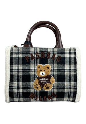 BORSA A MANO E TRACOLLA PASHBAG MARGE 20162 SHEPHERD COURT BLACK