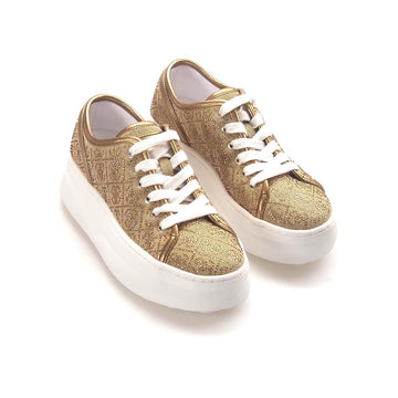 SCARPE SNEAKERS GUESS DONNAQUEENY FLTQENFAL12 BEIGE