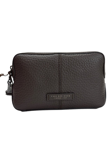 POCHETTE DA POLSO UOMO THE BRIDGE MANFREDI 094706QQ 01Y MARRONE