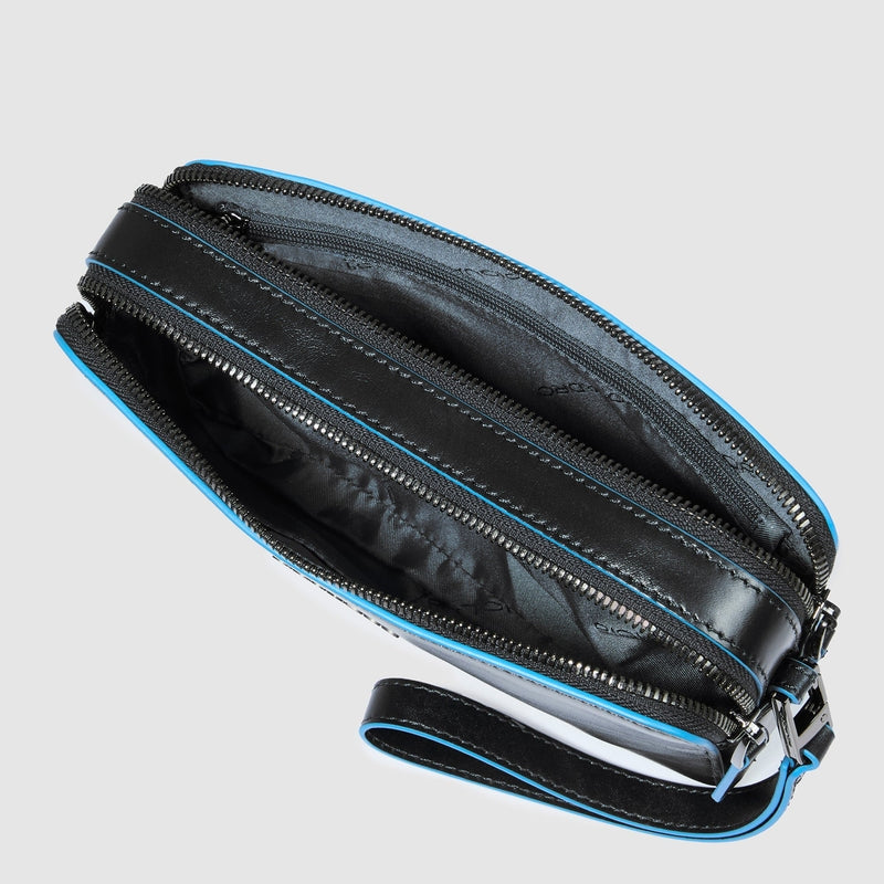 POCHETTE DA POLSO PIQUADRO UOMO BLUESQUARE AC4221B2 NERO