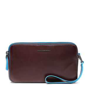 POCHETTE PIQUADRO UOMO BLUESQUARE  AC4221B2 MOGANO