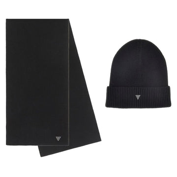 COMPLETO SCIARPA + CAPPELLO GUESS UOMO GFBOXMP4401 BLACK