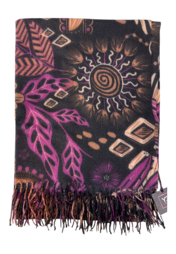 SCIARPA DONNA YNOT INDIGO IND-108F6 BERRY