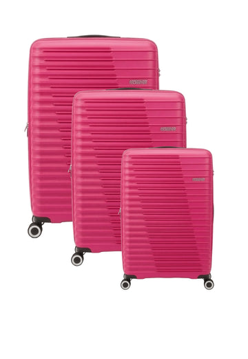 SET DI VALIGIE AMERICAN TOURISTER ROADRUSH BERRY PINK