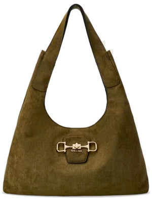 BORSA A SPALLA HOBO DONNA GUESS SUNSET SG231402 OLIVE